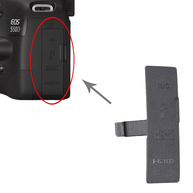 For Canon EOS 550D OEM USB Cover Cap - Repair & Spare Parts by buy2fix | Online Shopping UK | buy2fix