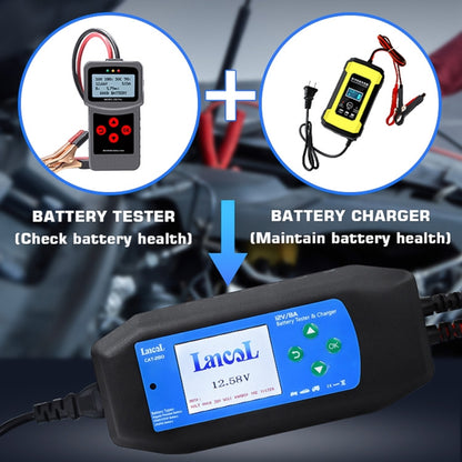 CAT-280 2 in 1 Car Battery Charger & Color Screen Battery Tester - In Car by buy2fix | Online Shopping UK | buy2fix