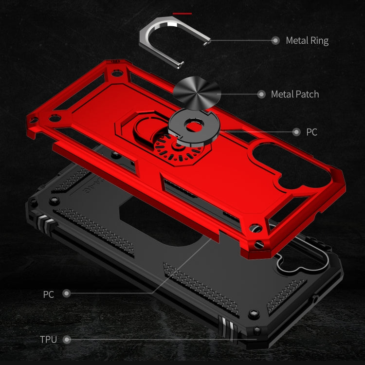For Samsung Galaxy A24 4G Shockproof TPU + PC Phone Case(Red) - Galaxy Phone Cases by buy2fix | Online Shopping UK | buy2fix