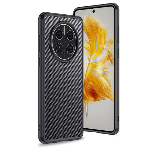 For Huawei Mate 50 wlons Magsafe Carbon Fiber Kevlar TPU Phone Case(Black) - Huawei Cases by wlons | Online Shopping UK | buy2fix