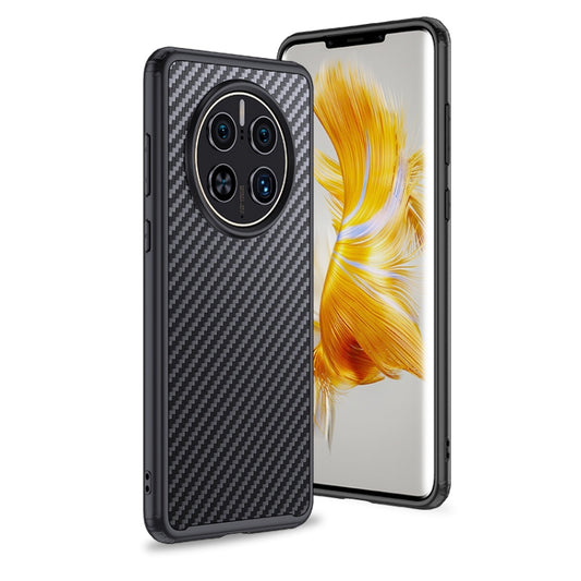 For Huawei Mate 50 Pro wlons Magsafe Carbon Fiber Kevlar TPU Phone Case(Black) - Huawei Cases by wlons | Online Shopping UK | buy2fix