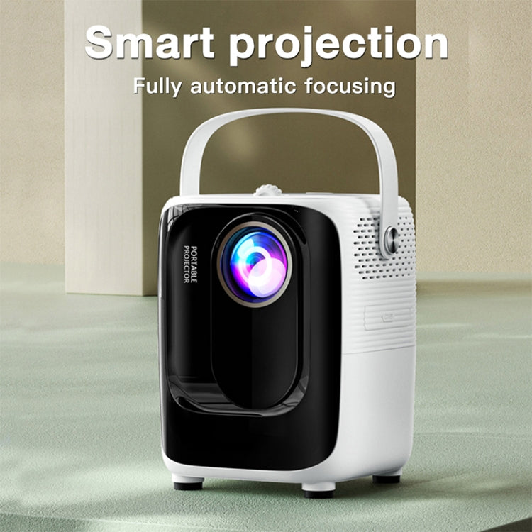 A007 Portable 1280 x 720 HD 113 ANSI Smart LED Projector, Plug:UK Plug(White) - Consumer Electronics by buy2fix | Online Shopping UK | buy2fix