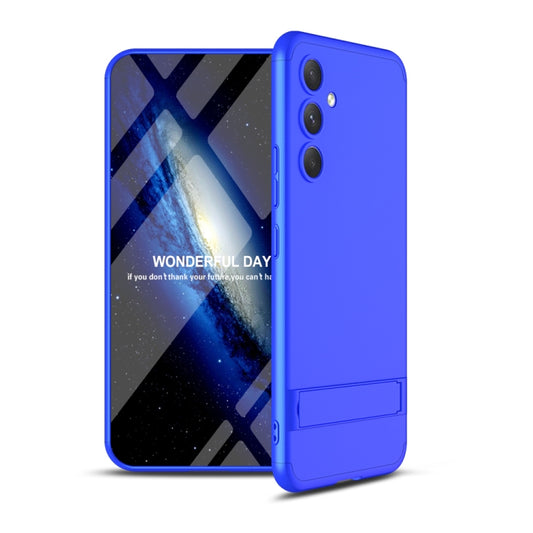 For Samsung Galaxy A54 5G GKK Three Stage Splicing Full Coverage PC Phone Case with Stand(Blue) - Galaxy Phone Cases by GKK | Online Shopping UK | buy2fix