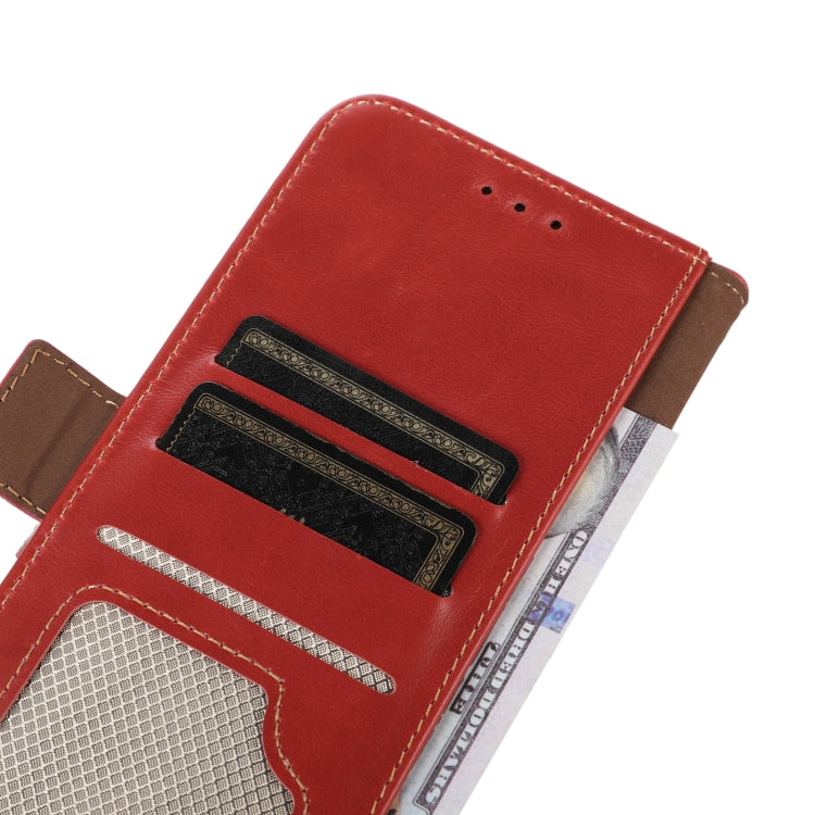For Nokia C12 4G Crazy Horse Top Layer Cowhide Leather Phone Case(Red) - Nokia Cases by buy2fix | Online Shopping UK | buy2fix