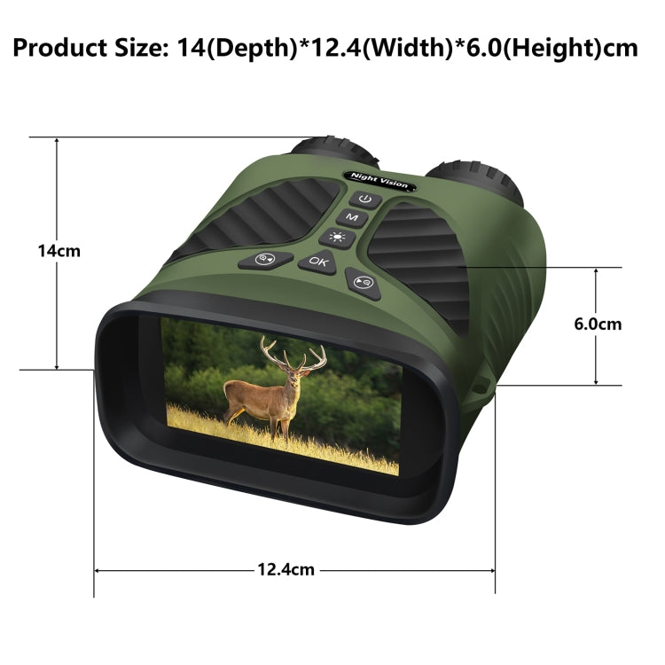 DT39 3 inch IPS Screen Binoculars Digital Binoculars Night Vision(Green) - Binoculars by buy2fix | Online Shopping UK | buy2fix