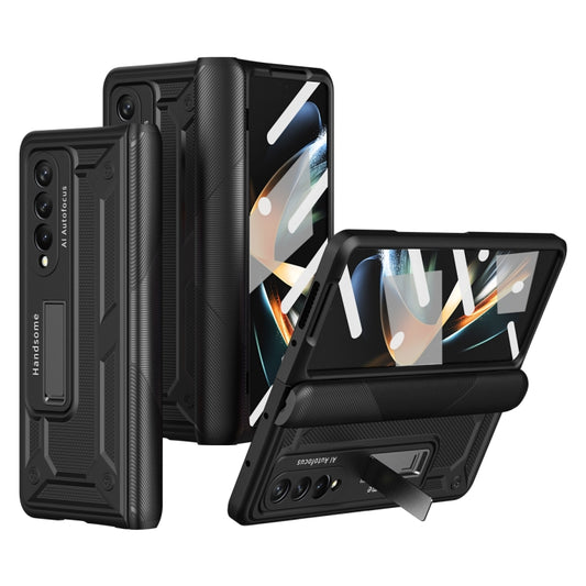 For Samsung Galaxy Z Fold4 5G integrated Shockproof Phone Case with Hinge(Black) - Galaxy Z Fold4 5G Cases by buy2fix | Online Shopping UK | buy2fix