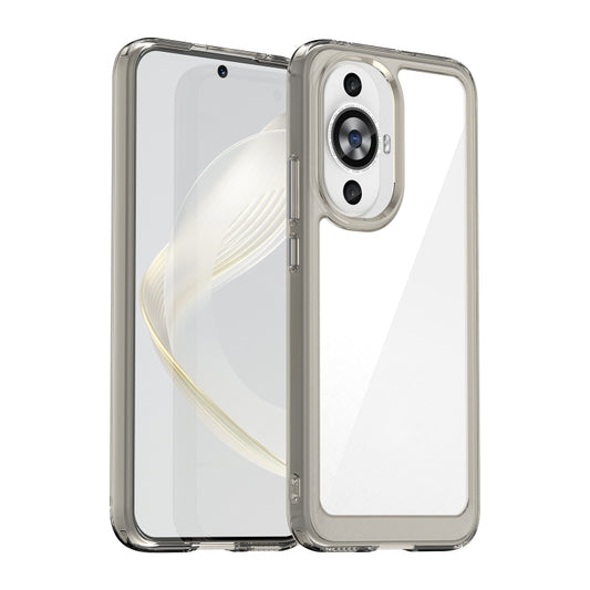 For Huawei Nova 11 Colorful Series Acrylic + TPU Phone Case(Transparent Grey) - Huawei Cases by buy2fix | Online Shopping UK | buy2fix