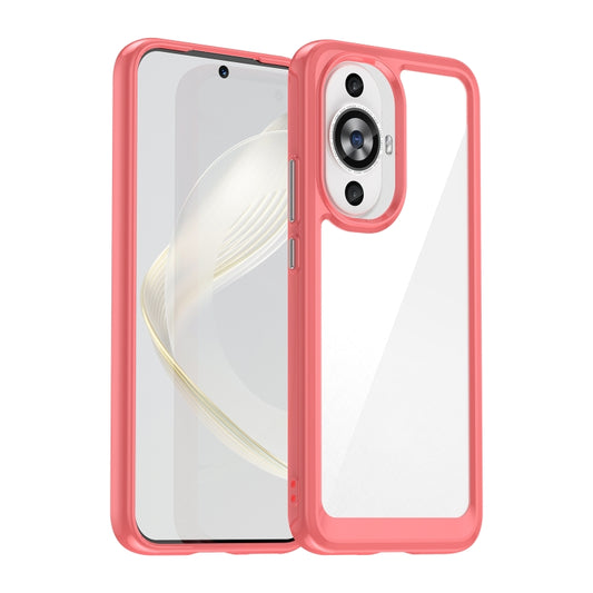For Huawei Nova 11 Colorful Series Acrylic + TPU Phone Case(Red) - Huawei Cases by buy2fix | Online Shopping UK | buy2fix