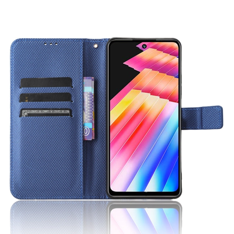 For Infinix Hot 30i / 30i NFC Diamond Texture Leather Phone Case(Blue) - Infinix Cases by buy2fix | Online Shopping UK | buy2fix