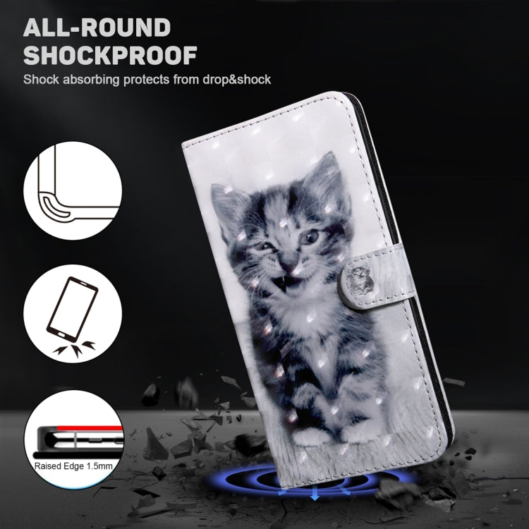 For Xiaomi Redmi Note 10 Pro 3D Painted Pattern Leather Phone Case(Smile Cat) - Note 10 Pro Cases by buy2fix | Online Shopping UK | buy2fix