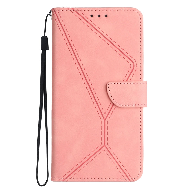 For Xiaomi Redmi A1 / A2 Stitching Embossed Leather Phone Case(Pink) - Xiaomi Cases by buy2fix | Online Shopping UK | buy2fix