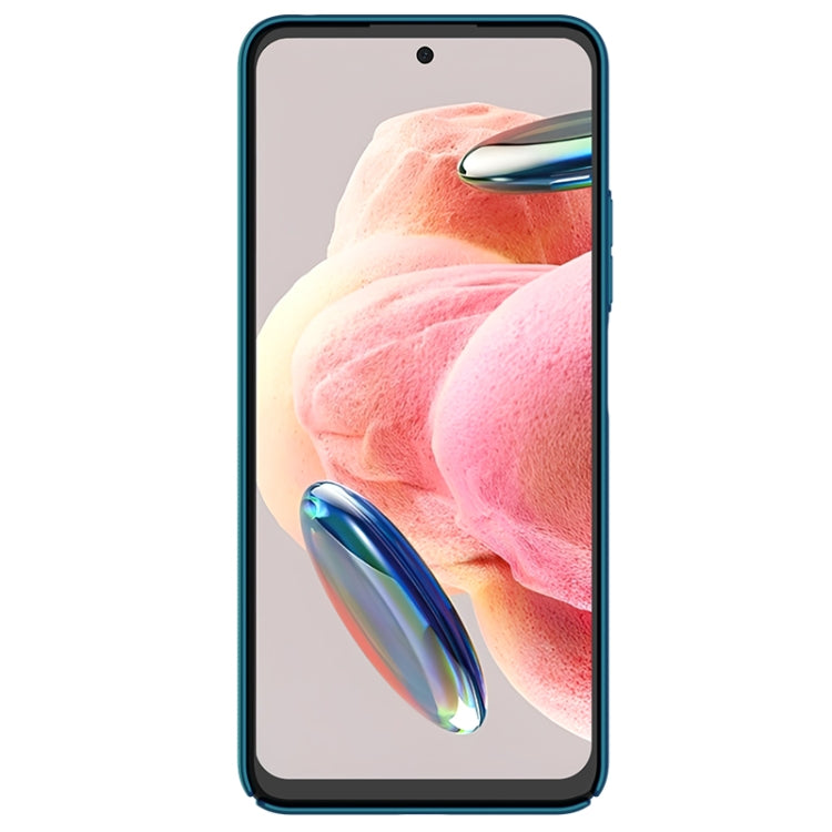 For Xiaomi Redmi Note 12 4G Global NILLKIN Frosted PC Phone Case(Blue) - Xiaomi Cases by NILLKIN | Online Shopping UK | buy2fix