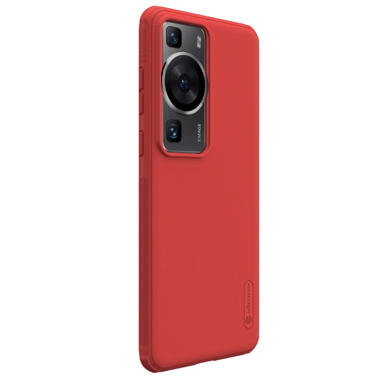 For Huawei P60 Pro / P60 NILLKIN Frosted Shield Pro PC + TPU Phone Case(Red) - Huawei Cases by NILLKIN | Online Shopping UK | buy2fix
