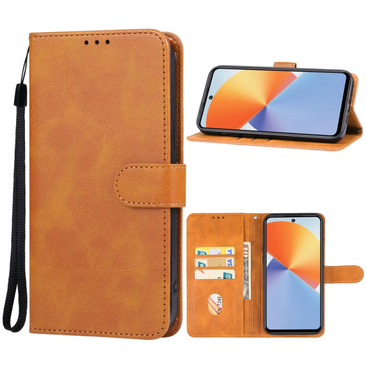 For Infinix Note 30 5G Leather Phone Case(Brown) - Infinix Cases by buy2fix | Online Shopping UK | buy2fix