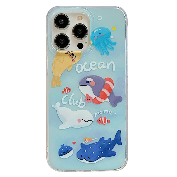 For iPhone 13 Pro IMD Cute Animal Pattern Phone Case(Seal) - iPhone 13 Pro Cases by buy2fix | Online Shopping UK | buy2fix