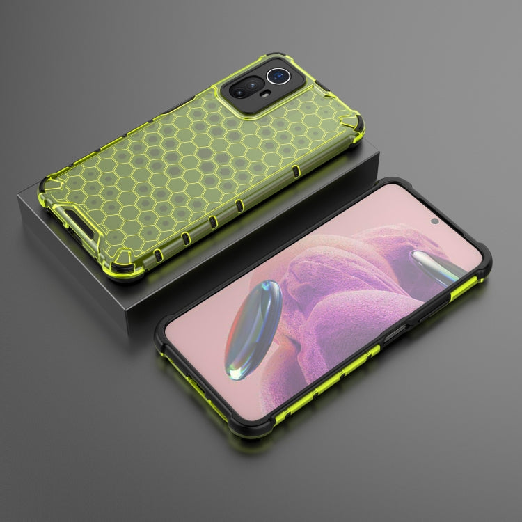 For Xiaomi Note 12S 4G Global Shockproof Honeycomb PC + TPU Phone Case(Green) - Xiaomi Cases by buy2fix | Online Shopping UK | buy2fix