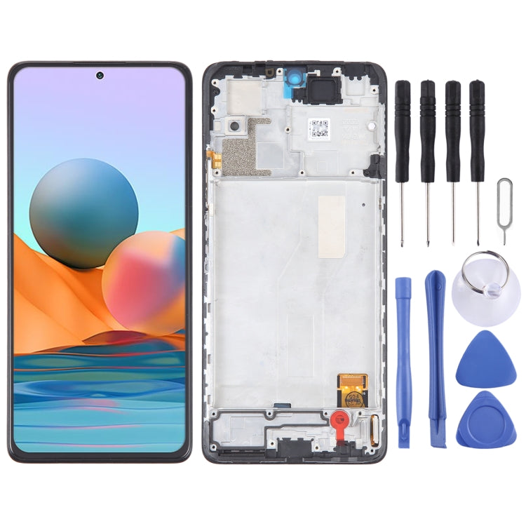 OLED Material LCD Screen For Xiaomi Redmi Note 10 Pro Max Digitizer Full Assembly with Frame - LCD Screen by buy2fix | Online Shopping UK | buy2fix