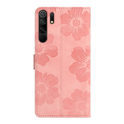 For Xiaomi Redmi 9 Flower Embossing Pattern Leather Phone Case(Pink) - Xiaomi Cases by buy2fix | Online Shopping UK | buy2fix