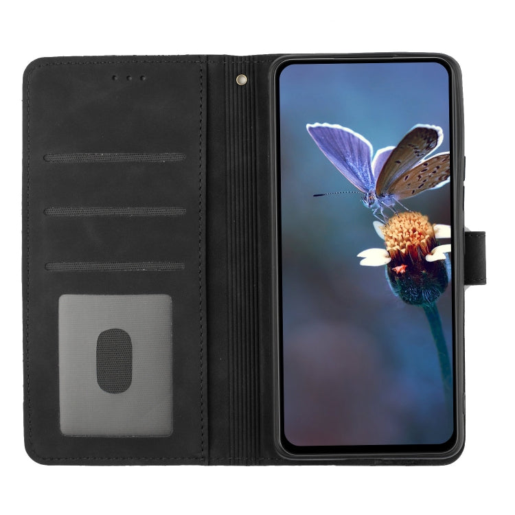 For Xiaomi Redmi Note 11 4G Global / Note 11S Flower Embossing Pattern Leather Phone Case(Black) - Xiaomi Cases by buy2fix | Online Shopping UK | buy2fix