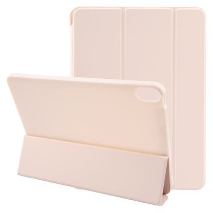 For iPad 10.9 2022 / Air 5 / Air 4 GEBEI 3-folding Holder Shockproof Flip Leather Tablet Case(Pink) - iPad Air (2022) / (2020) 10.9 Cases by GEBEI | Online Shopping UK | buy2fix