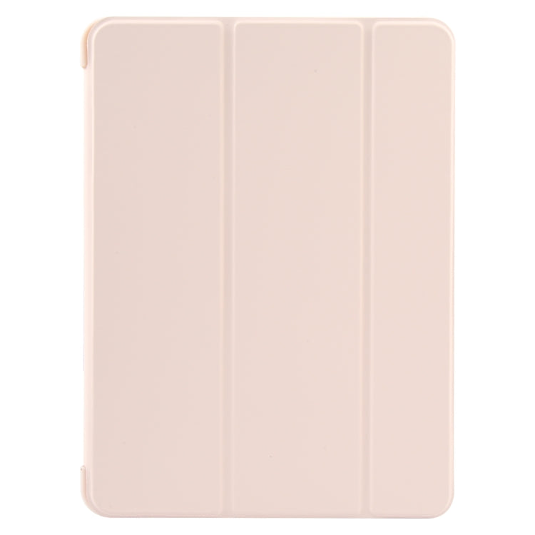 For iPad 10.9 2022 / Air 5 / Air 4 GEBEI 3-folding Holder Shockproof Flip Leather Tablet Case(Pink) - iPad Air (2022) / (2020) 10.9 Cases by GEBEI | Online Shopping UK | buy2fix