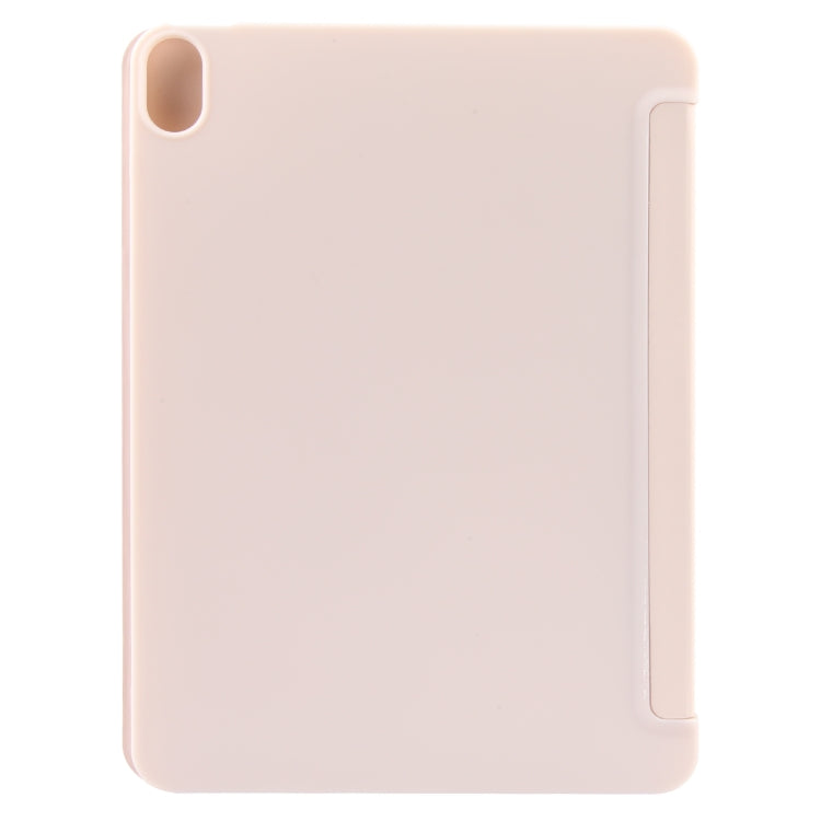 For iPad 10.9 2022 / Air 5 / Air 4 GEBEI 3-folding Holder Shockproof Flip Leather Tablet Case(Pink) - iPad Air (2022) / (2020) 10.9 Cases by GEBEI | Online Shopping UK | buy2fix