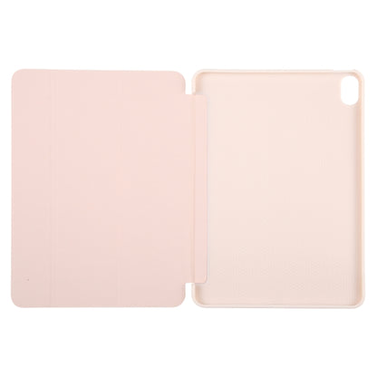 For iPad 10.9 2022 / Air 5 / Air 4 GEBEI 3-folding Holder Shockproof Flip Leather Tablet Case(Pink) - iPad Air (2022) / (2020) 10.9 Cases by GEBEI | Online Shopping UK | buy2fix