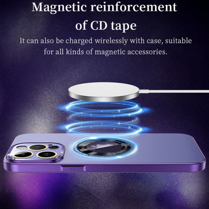 For iPhone 12 Pro CD Texture MagSafe Magnetic Phone Case(White) - iPhone 12 / 12 Pro Cases by buy2fix | Online Shopping UK | buy2fix