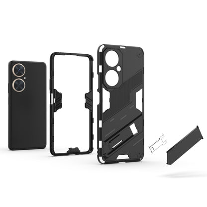 For Huawei nova 11i 4G Punk Armor 2 in 1 PC + TPU Phone Case with Holder(Green) - Huawei Cases by buy2fix | Online Shopping UK | buy2fix