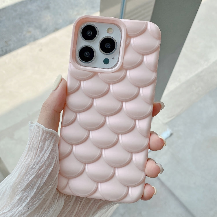 For iPhone 15 Pro Max 3D Scale Style TPU Phone Case(Pink) - iPhone 15 Pro Max Cases by buy2fix | Online Shopping UK | buy2fix