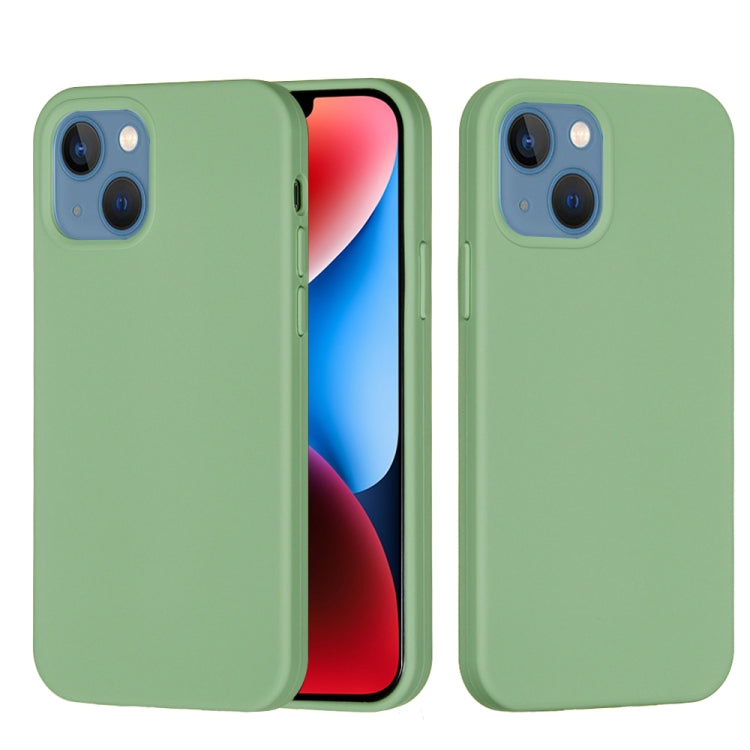 For iPhone 15 Plus Solid Color Silicone Phone Case(Mint Green) - iPhone 15 Plus Cases by buy2fix | Online Shopping UK | buy2fix