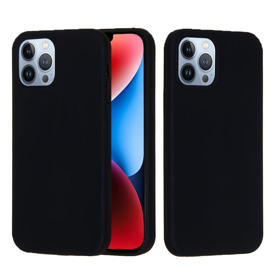 For iPhone 15 Pro Solid Color Silicone Phone Case(Black) - iPhone 15 Pro Cases by buy2fix | Online Shopping UK | buy2fix