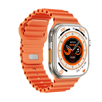 WS-E9 Ultra 2.2 inch IP67 Waterproof Ocean Silicone Band Smart Watch, Support Heart Rate / NFC(Orange) - Smart Watches by buy2fix | Online Shopping UK | buy2fix