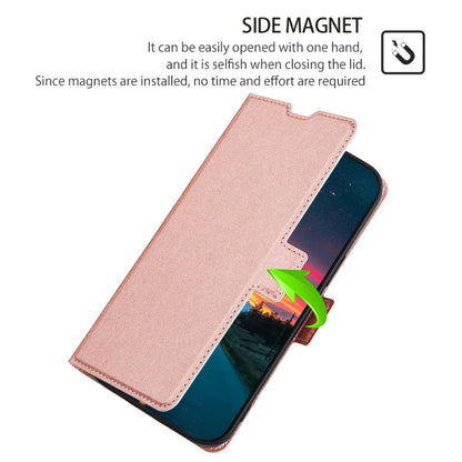 For Infinix Smart 7 HD Ultra-thin Voltage Side Buckle Horizontal Flip Leather Phone Case(Rose Gold) - Infinix Cases by buy2fix | Online Shopping UK | buy2fix
