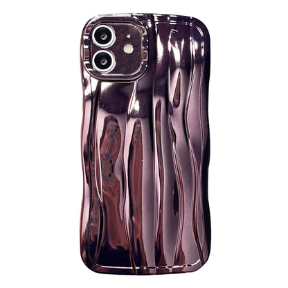 For iPhone 11 Electroplating Water Ripple TPU Phone Case(Purple) - iPhone 11 Cases by buy2fix | Online Shopping UK | buy2fix