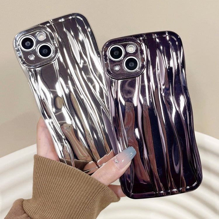 For iPhone 13 Pro Electroplating Water Ripple TPU Phone Case(Purple) - iPhone 13 Pro Cases by buy2fix | Online Shopping UK | buy2fix