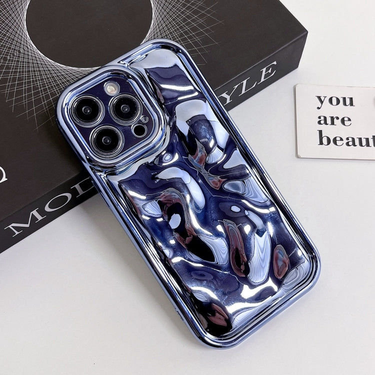 For iPhone SE 2022 /2020 / 8 / 7 Electroplating Meteorite Texture TPU Phone Case(Blue) - iPhone SE 2022 / 2020 / 8 / 7 Cases by buy2fix | Online Shopping UK | buy2fix