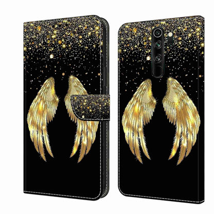 For Xiaomi Redmi Note 8 Pro Crystal 3D Shockproof Protective Leather Phone Case(Golden Wings) - Xiaomi Cases by buy2fix | Online Shopping UK | buy2fix
