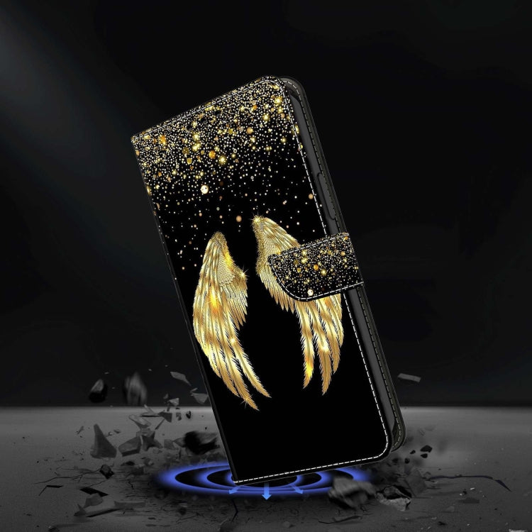 For Xiaomi Redmi Note 11 Pro 5G / 4G Global Crystal 3D Shockproof Protective Leather Phone Case(Golden Wings) - Xiaomi Cases by buy2fix | Online Shopping UK | buy2fix