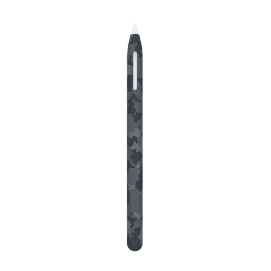 For Apple Pencil 2 LOVE MEI Camouflage Silicone Protective Pen Case(Grey) - Pencil Accessories by LOVE MEI | Online Shopping UK | buy2fix