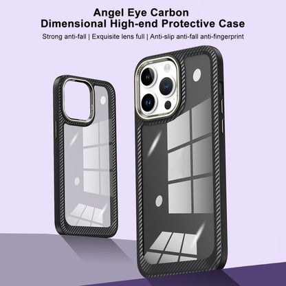 For iPhone 13 Pro Max Carbon Fiber Transparent Back Panel Phone Case(Green) - iPhone 13 Pro Max Cases by buy2fix | Online Shopping UK | buy2fix