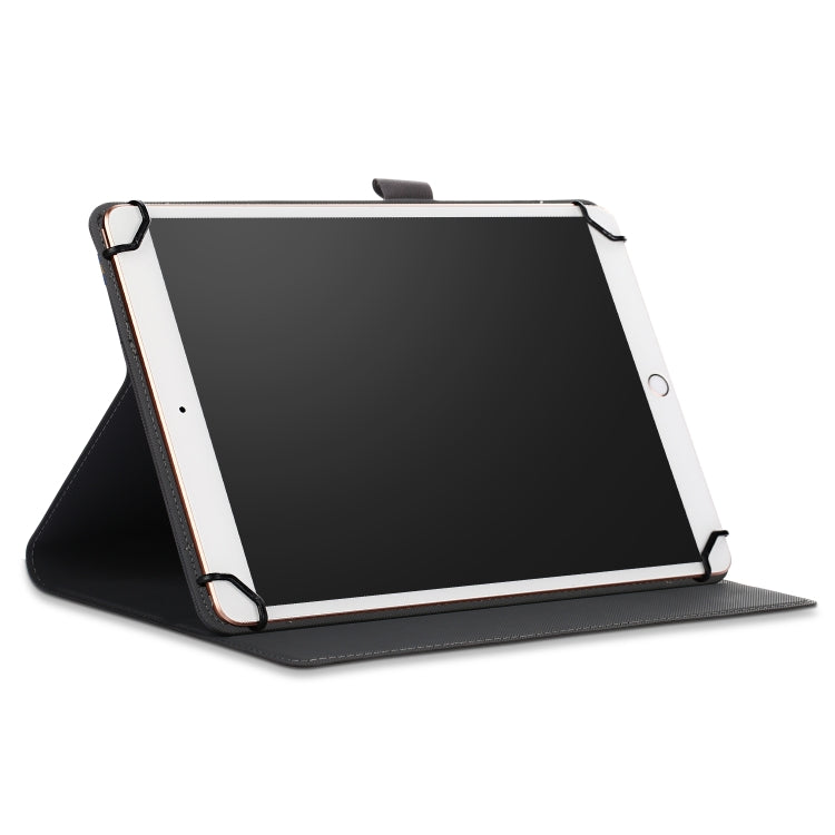 For 9-11 inch Marble Cloth Texture Horizontal Flip Universal Tablet PC Leather Case with Pen Slot & Holder(Black) - 10 - 11 inch by buy2fix | Online Shopping UK | buy2fix