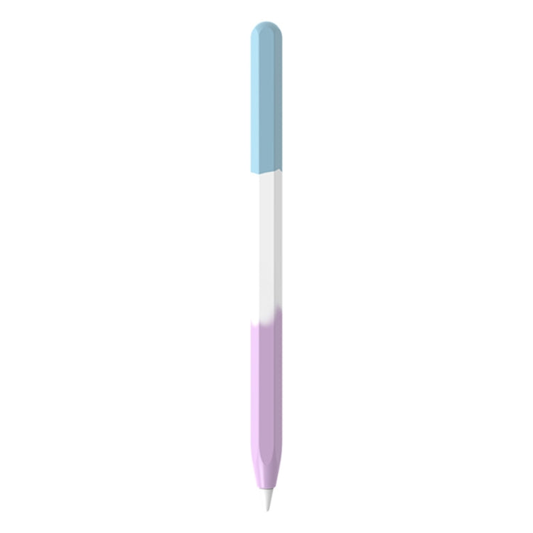 For Apple Pencil 1 LOVE MEI Rainbow Liquid Silicone Protective Pen Case(Blue) - Pencil Accessories by LOVE MEI | Online Shopping UK | buy2fix