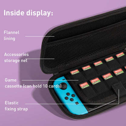 For Nintendo Switch Game Console Dragon Claw Pattern Storage Bag(Purple) - Bags by buy2fix | Online Shopping UK | buy2fix