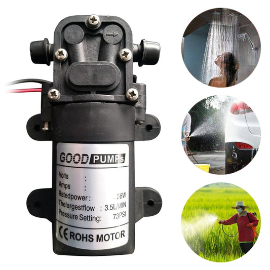 Automotive / Agricultural Electric Sprayer Pump Miniature High Voltage DC Diaphragm Pump Single Thread, Voltage:12V - In Car by buy2fix | Online Shopping UK | buy2fix