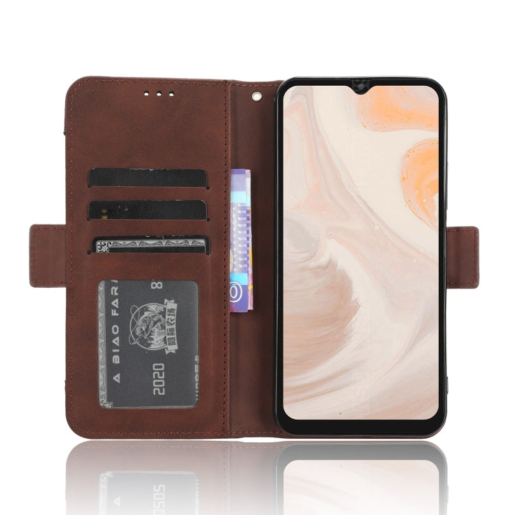 For Aiwa Phone B-2 JA3-SMP0602 Skin Feel Calf Texture Card Slots Leather Phone Case(Brown) - More Brand by buy2fix | Online Shopping UK | buy2fix