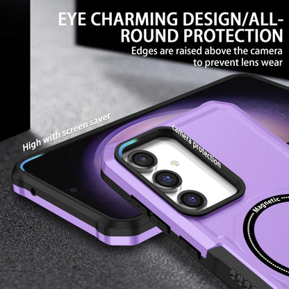 For Samsung Galaxy S23 FE MagSafe Shockproof Armor Phone Case(Purple) - Galaxy S23 5G Cases by buy2fix | Online Shopping UK | buy2fix