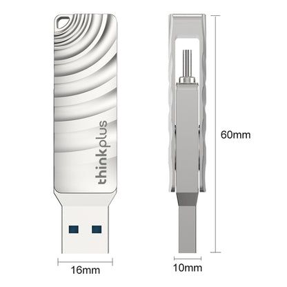 Lenovo Thinkplus MU232 USB 3.2 + USB-C / Type-C Dual Head Flash Drive, Memory:128GB - USB Flash Drives by Lenovo | Online Shopping UK | buy2fix