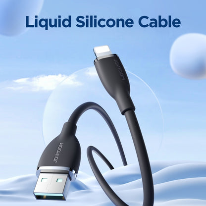 JOYROOM SA29-AL3 3A USB to 8 Pin Liquid Silicone Fast Charging Data Cable, Length: 2m(Black) - Normal Style Cable by JOYROOM | Online Shopping UK | buy2fix