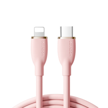 JOYRO0M SA29-CL3 30W USB-C/Type-C to 8 Pin Liquid Silicone Fast Charging Data Cable, Length: 2m(Pink) - 2 in 1 Cable by JOYROOM | Online Shopping UK | buy2fix